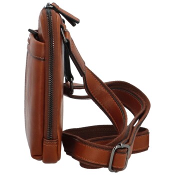Pánska kožená crossbody hnedá - Katana Sillke