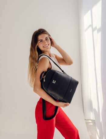 Luxusný dámsky batôžtek čierny - Vuch Filipa Divide Black