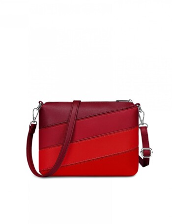 Dámska crossbody kabelka červená - Vuch Coalie Striped Red