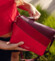 Dámska crossbody kabelka červená - Vuch Coalie Striped Red