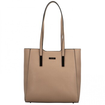 Dámska kabelka na rameno taupe - Delami Luxe Charm