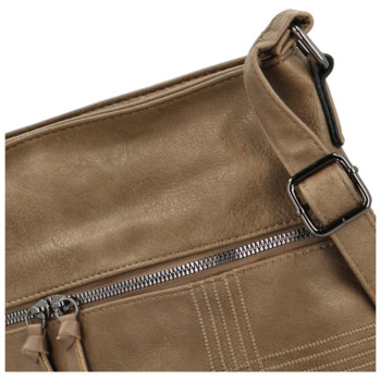 Dámska crossbody kabelka tmavobéžová - Firenze Edina