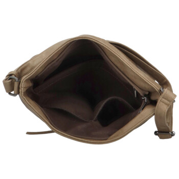 Dámska crossbody kabelka tmavobéžová - Firenze Edina