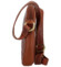 Kožená crossbody taška svetlohnedá - SendiDesign Vereno