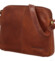 Kožená crossbody taška svetlohnedá - SendiDesign Vereno