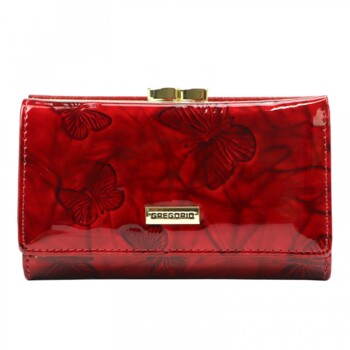 Dámska kožená peňaženka červená - Gregorio Amala