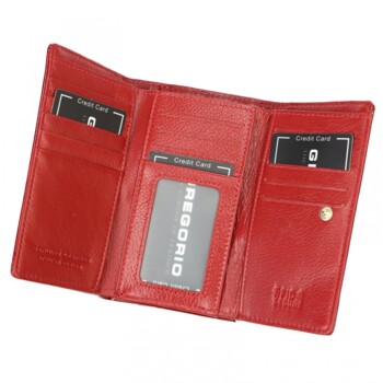 Dámska kožená peňaženka červená - Gregorio Amala