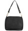 Štýlová dámska kožená crossbody kabelka Dawn, čierna