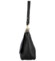 Štýlová dámska kožená crossbody kabelka Dawn, čierna