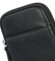 Dámske kožené crossbody vrecko čierne - Katana Soffix