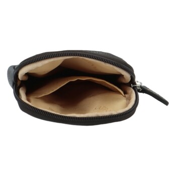 Dámske kožené crossbody vrecko tmavosivá - Katana Soffix