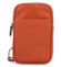 Dámske kožené crossbody vrecko oranžové - Katana Soffix