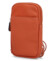 Dámske kožené crossbody vrecko oranžové - Katana Soffix