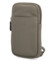 Dámske kožené crossbody vrecko sivé - Katana Soffix