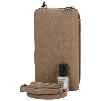 Dámske crossbody vrecko tmavobéžové - Coveri Vivika