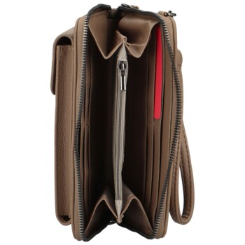 Dámske crossbody vrecko tmavobéžové - Coveri Vivika