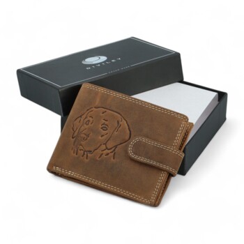 Pánska kožená peňaženka hnedá - Diviley Kostas Pes