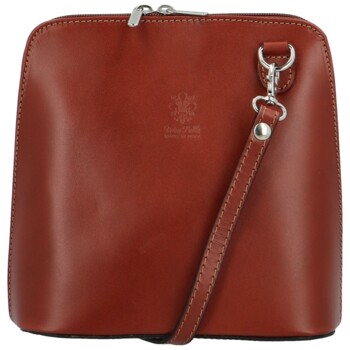 Dámska kožená crossbody hnedá - Delami Jaime