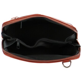 Dámska kožená crossbody hnedá - Delami Jaime