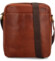Pánska kožená crossbody taška svetlohnedá - SendiDesign Bruno
