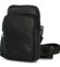 Pánske kožené crossbody vrecko čierne - SendiDesign Huron