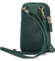 Malá dámska kožená crossbody kabelka tmavozelená - Hexagona Liviera