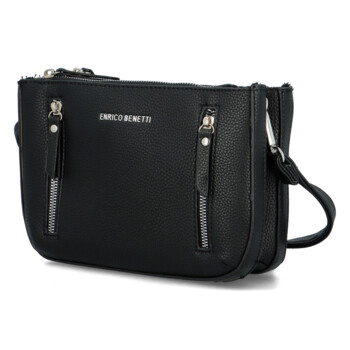 Dámska crossbody kabelka čierna - Enrico Benetti Malama