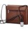 Dámska kožená crossbody kabelka hnedá - Delami Walli