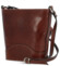 Dámska kožená crossbody kabelka hnedá - Delami Saimix