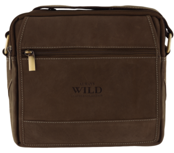 Pánska kožená crossbody/taška hnedá - Wild Trewor