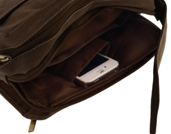 Pánska kožená crossbody/taška hnedá - Wild Trewor