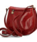 Dámska kožená crossbody kabelka červená - Delami Alegra