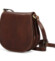 Dámska kožená crossbody kabelka hnedá - Delami Alegra
