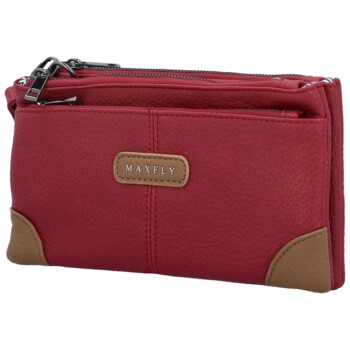 Dámska crossbody kabelka tmavočervená - MaxFly Kandes