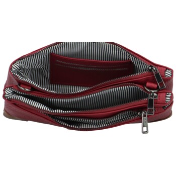 Dámska crossbody kabelka tmavočervená - MaxFly Kandes