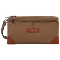 Dámska crossbody kabelka tmavobéžová - MaxFly Kandes