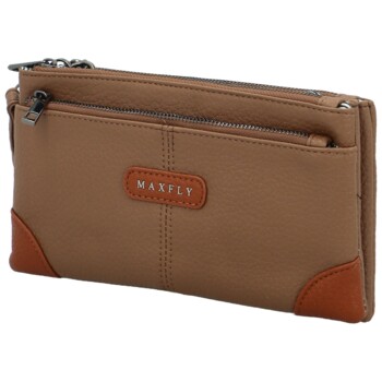 Dámska crossbody kabelka tmavobéžová - MaxFly Kandes