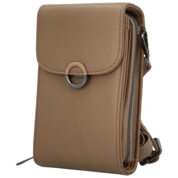 Dámska crossbody kabelka camel - Firenze Aristea