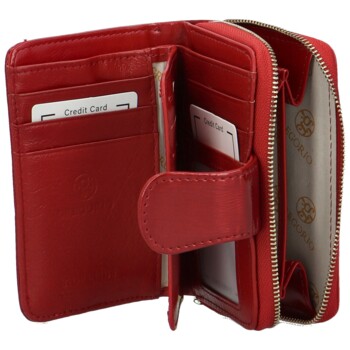 Dámska kožená peňaženka červená - Gregorio Bradys