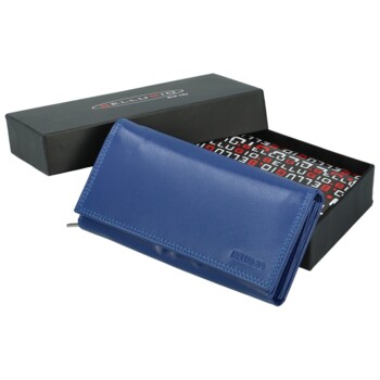 Dámska kožená peňaženka modrá - Bellugio Faisa