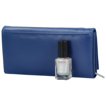 Dámska kožená peňaženka modrá - Bellugio Faisa