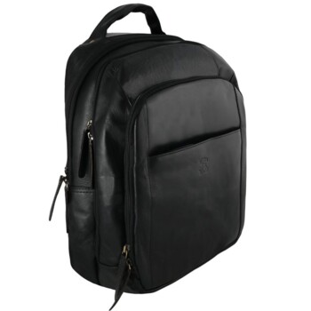 Pánsky kožený batoh čierny - Wild Abdon