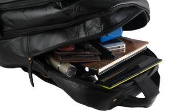 Pánsky kožený batoh čierny - Wild Abdon