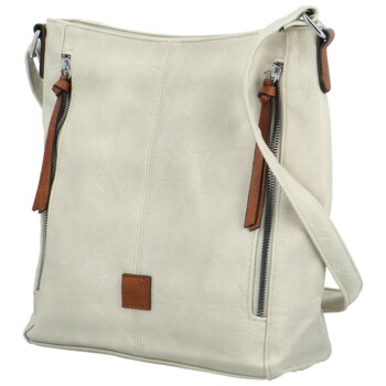Dámska crossbody kabelka krémová - Firenze Jolie