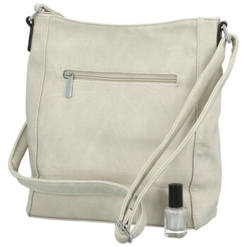 Dámska crossbody kabelka krémová - Firenze Jolie