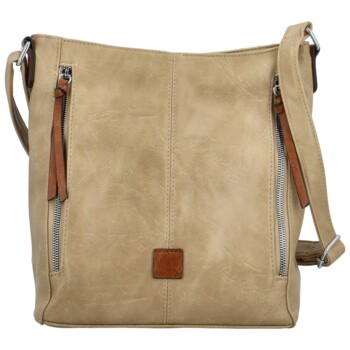 Dámska crossbody kabelka khaki - Firenze Jolie