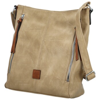 Dámska crossbody kabelka khaki - Firenze Jolie