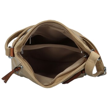 Dámska crossbody kabelka khaki - Firenze Jolie