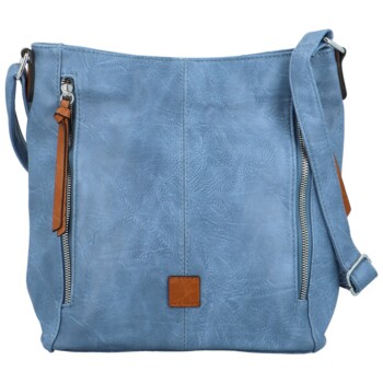 Dámska crossbody kabelka džínsovo modrá - Firenze Jolie