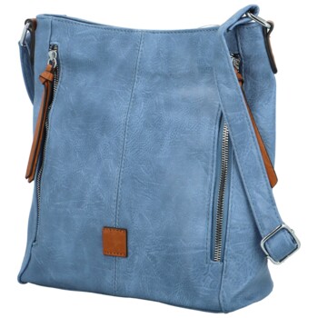 Dámska crossbody kabelka džínsovo modrá - Firenze Jolie